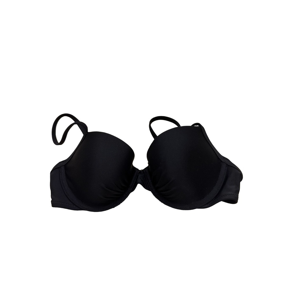 Aerie Black Push Up Underwire Bra 32C‎ Lightly Lined NWT Everyday Essential Chic
